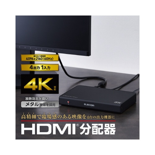 HDMI分配器 1入力4出力 スプリッター