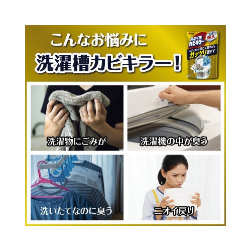 ガッツリ剥がす 洗たく槽カビキラー 250G×4