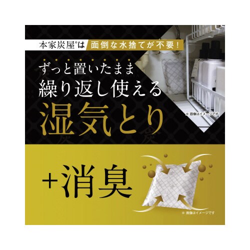 調湿・消臭木炭 本家炭屋スリムM 2個入×3