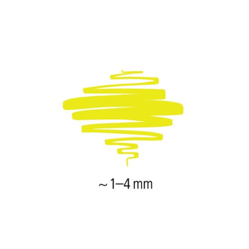 蛍光マーカー テキストサーファー 三角軸 4色×5