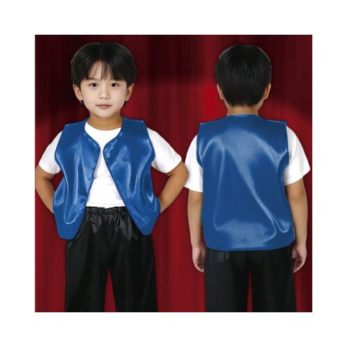 ソフトサテンベスト J 青