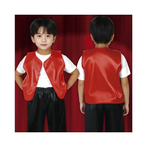 ソフトサテンベスト J 赤