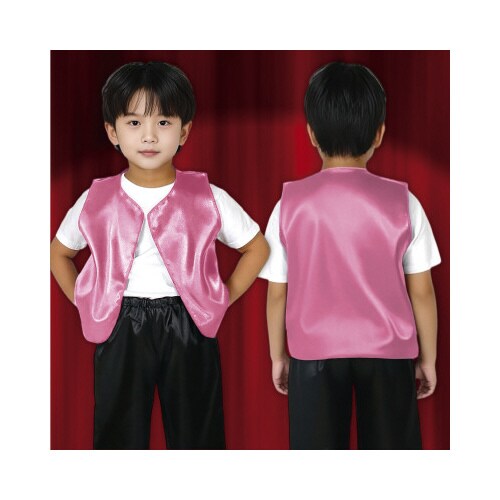 ソフトサテンベスト J 桃