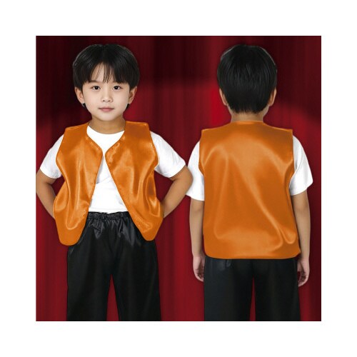 ソフトサテンベスト J オレンジ