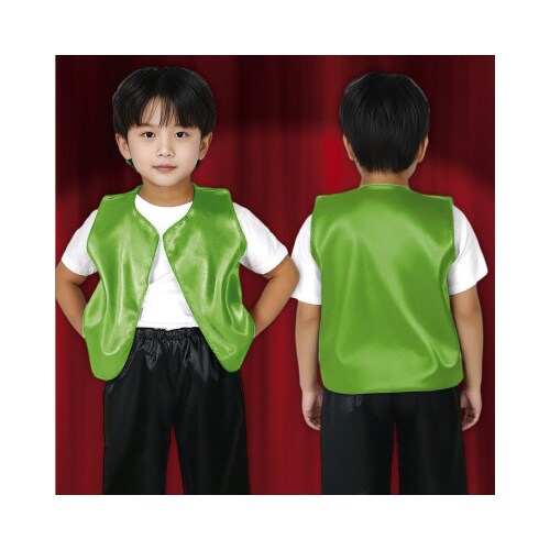 ソフトサテンベスト C 黄緑