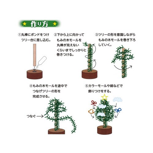 クリスマスツリー作り