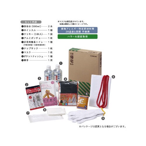 防災セット 災害帰宅セット2 A4サイズ
