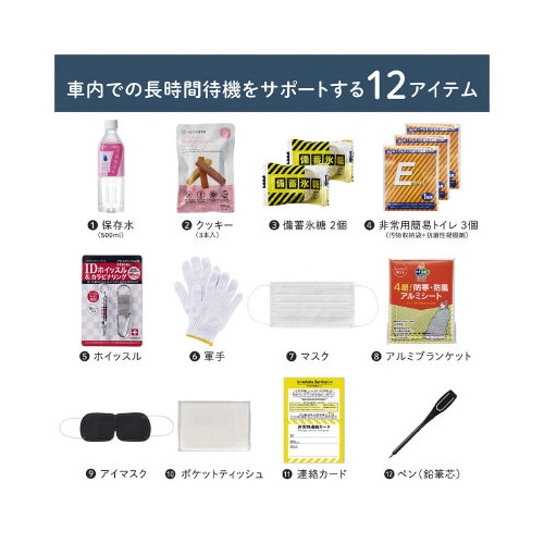 防災セット 非常用車載セット A5サイズ