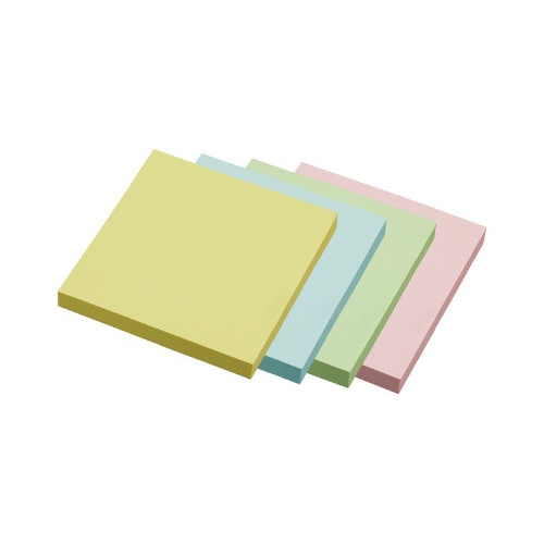 ふせんエコノミー 75×75 100枚 4色10冊