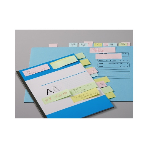 ふせんエコノミー 75×25 100枚 4色20冊