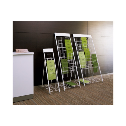 パンフレットスタンド10段2列A4パンフレット用