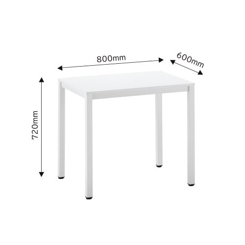 テーブル PFテーブル 800×600 WH