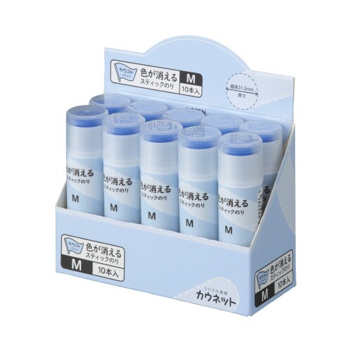 色が消えるスティックのりMサイズ20g 20本