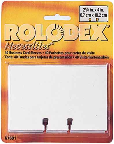 ローロデックス用スペアスリーブ 40枚入×3