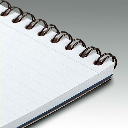 ポケットメモ丸穴ツインリング綴A7C罫40枚×10