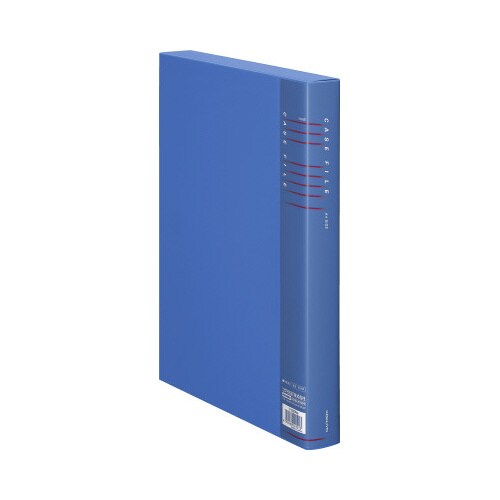ケースファイルPPシートA4背幅35mm青×5
