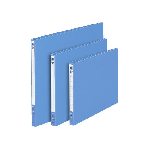 レバーファイルMZ 青 A4横背幅20mm