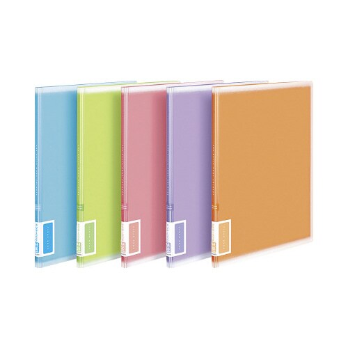 クリヤーブック<コロレー>固定式A4ポケット 桃