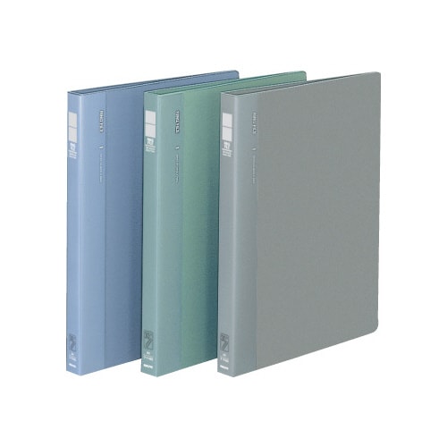 30穴リングファイル 青A4縦 背幅27mm