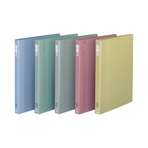 30穴リングファイル 青A4縦 背幅27mm