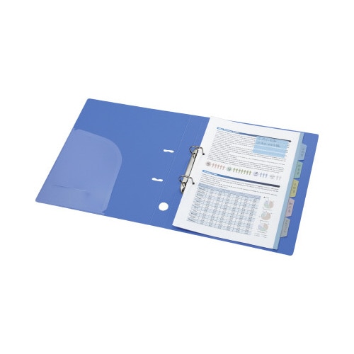 カラー仕切カードPP A4縦 5山 1組