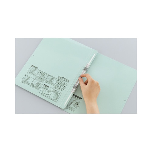 ガバットファイル PPフィルム貼り両開 A4縦 青