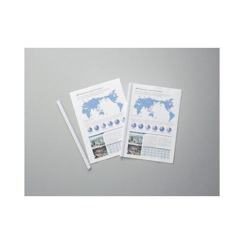 製本レール297 A4ジャストサイズ10本入 白