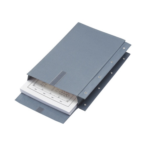 布製図面袋 4穴 マチ50mm 面ファスナー式