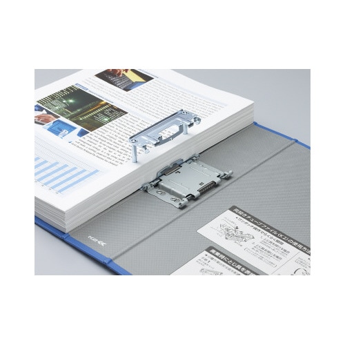 両開きチューブF<K2>A4縦背幅65mm青