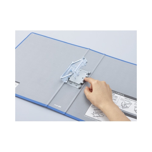 両開きチューブF<K2>A4縦背幅65mm青