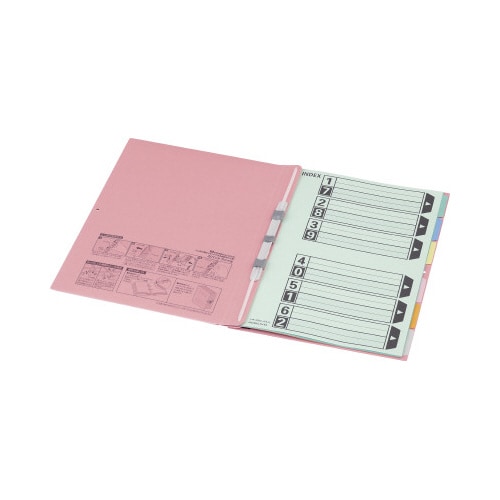 仕切カードガバット背幅伸縮ファイル用6山 10組