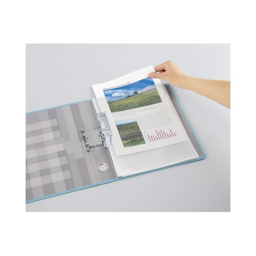 A4リフィル クリヤーホルダー2穴脱落防止10枚