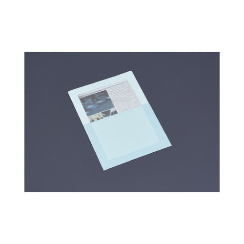 ペーパーホルダー<オール紙>(窓付き)5枚入り青