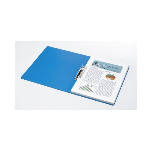 レバーファイルMZ 青 A4縦背幅20mm