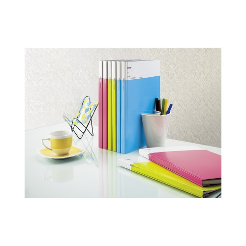 フラットファイルdセレクトライトカラーA4縦薄桃