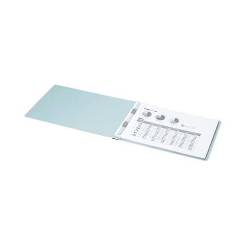 フラットファイル(Yタイプ)A4横 青 1冊