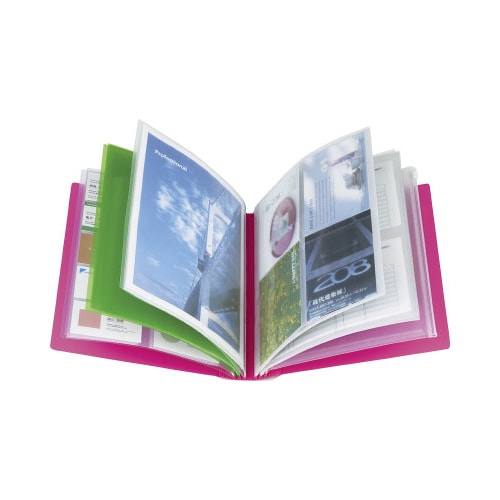 ポケットファイルα<ノビータα>24Pピンク