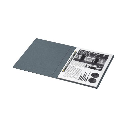 スプリングファイル A4縦 2穴 濃灰 1冊