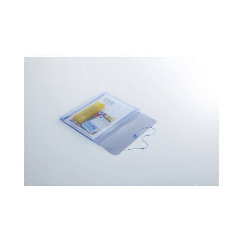 ドキュメントケース エンベロープA4横 クリヤー青