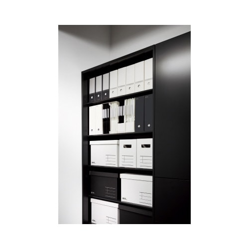 収納ボックス<NEOS>Lサイズ・フタ付き白