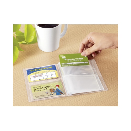 クリヤーブックキャリーミニB7縦名刺72枚透明
