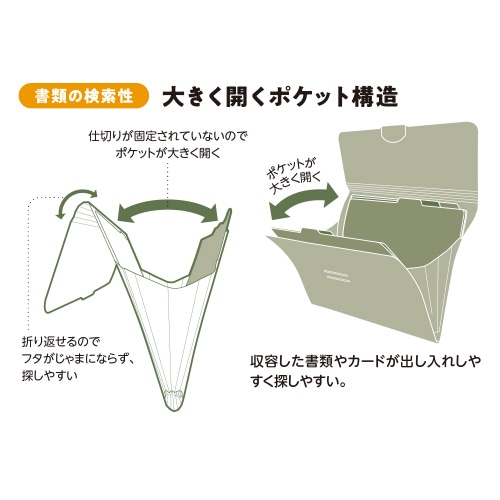 カードホルダー<ノビータ>6Pサンドベージュ×10