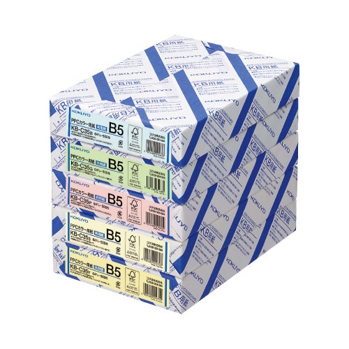 PPCカラー用紙共用紙FSC認証B5 500枚 緑