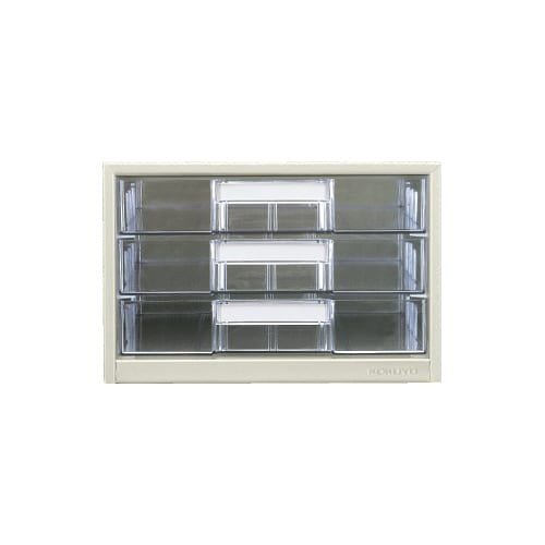 レターケース透明プラスチック引き出しA4 3段