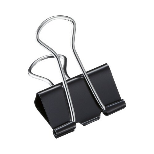 ダブルクリップ口幅25mm中1箱10個入