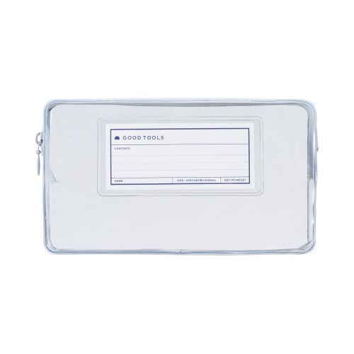 ペンポーチ GOOD TOOLS クリア ホワイト