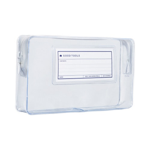 ペンポーチ GOOD TOOLS クリア ホワイト