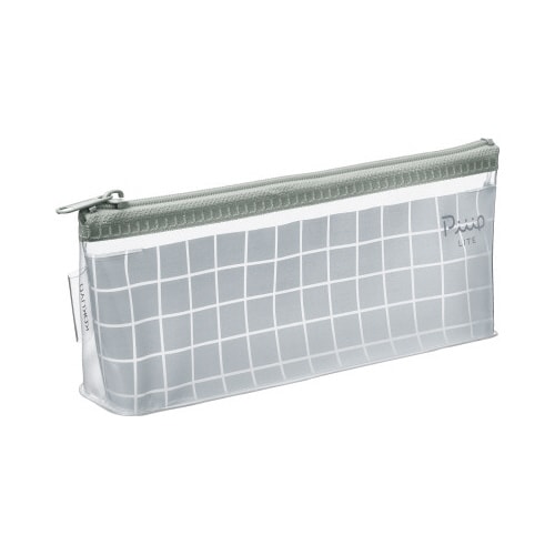 ペンケースピープライトスリム フォギーグレー×5