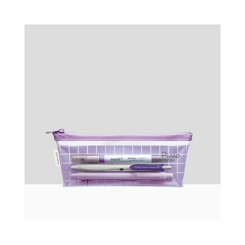 ペンケースピープライトスリム ラベンダーピンク×5