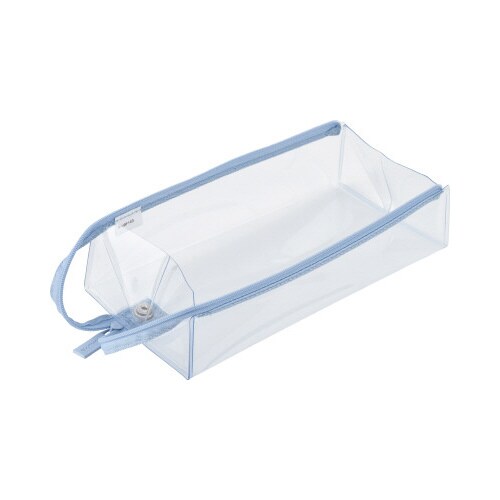 ペンケースC2 クリアタイプ クールブルー×4